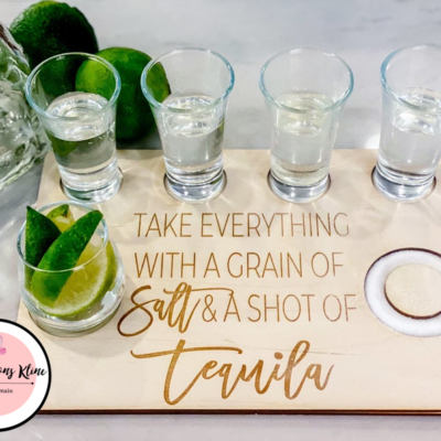 Plateau service Tequila