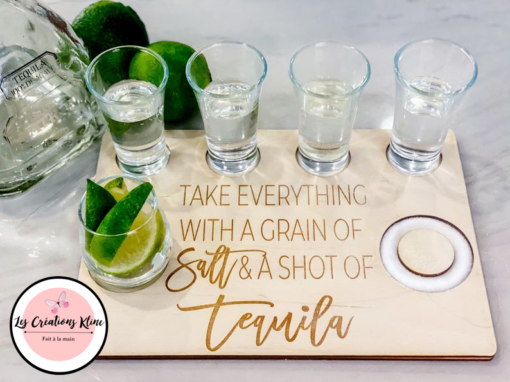 Plateau service Tequila