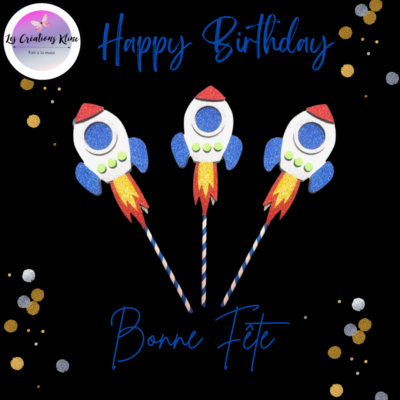 Cake Toppers en forme de rocket