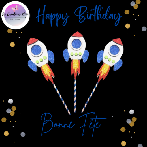Cake Toppers en forme de rocket