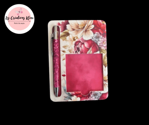 Support pour bloc-notes autocollants avec stylo - Image 2