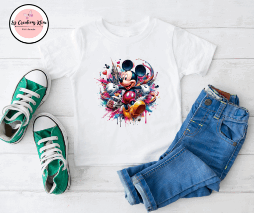 T-Shirt Enfant – Motif Mickey Mouse – Image 2