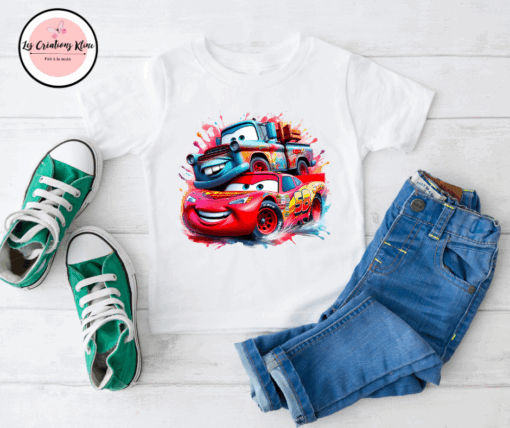T-Shirt Enfant – Motif Flash McQueen – Image 3