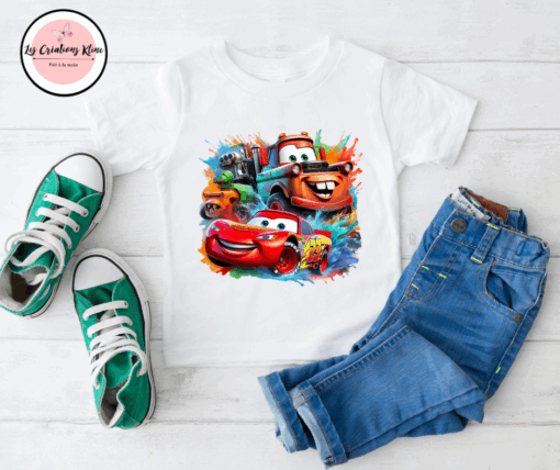 T-Shirt Enfant – Motif Flash McQueen – Image 4
