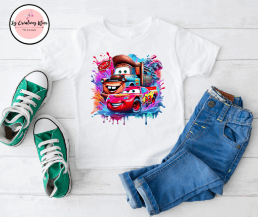 T-Shirt Enfant – Motif Flash McQueen – Image 2