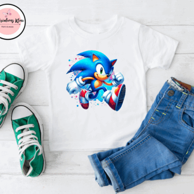 T-Shirt Enfant – Motif Sonic
