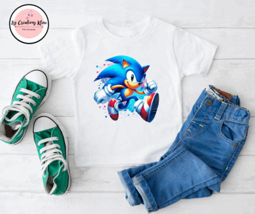 T-Shirt Enfant – Motif Sonic