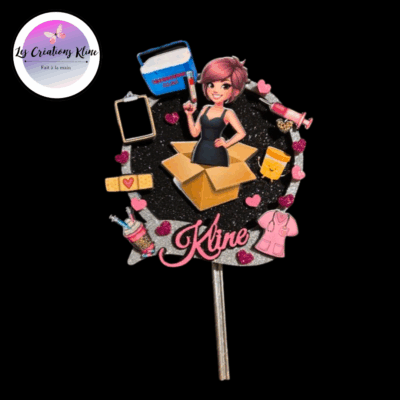 Topper pour gâteau Personnalisé Thème Départ Technicienne