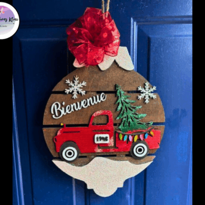 Couronne en Forme de Boule de Noël