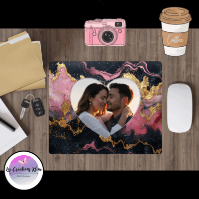 Tapis de Souris Personnalisé – Photo Couple ou Famille