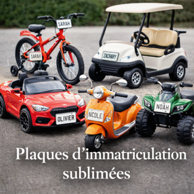 Plaques d’immatriculation personnalisées