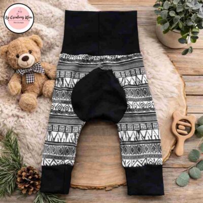 Pantalon évolutif noir et blanc