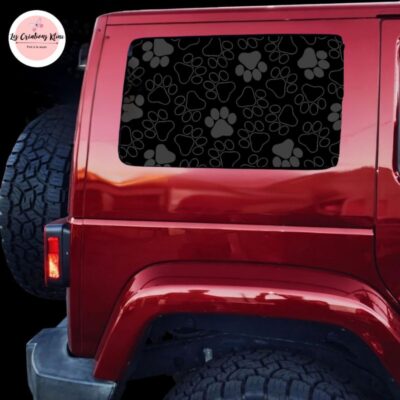 Autocollants vitres – Empreintes de Patte