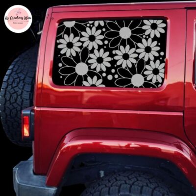 Autocollants pour vitres – Fleurs