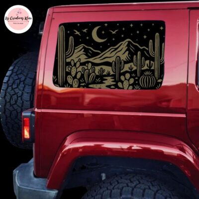 Autocollants vitres – Paysage Désert