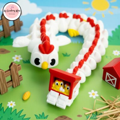 Poule Dragon 3D