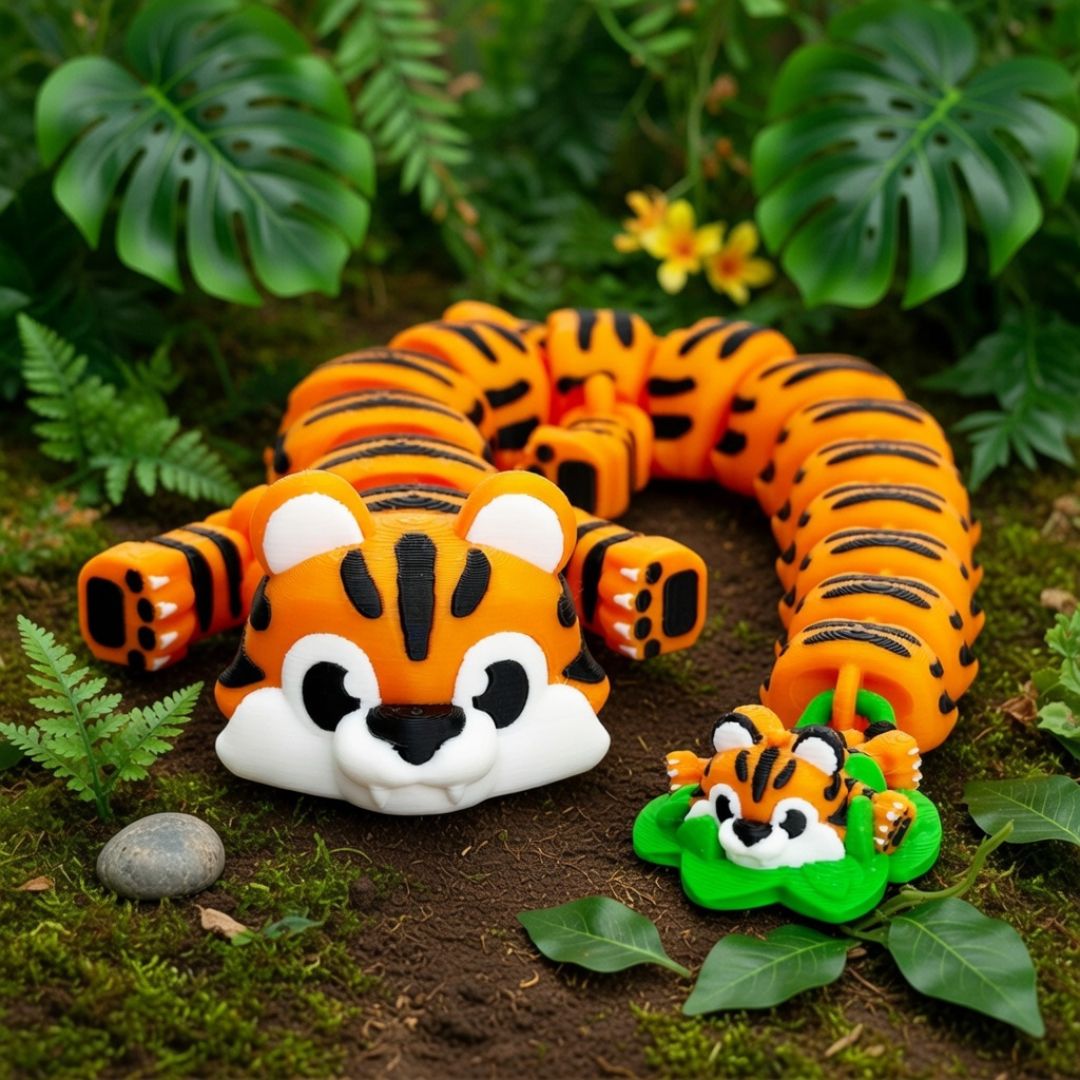 Dragon Tigre 3D et bébé tigre