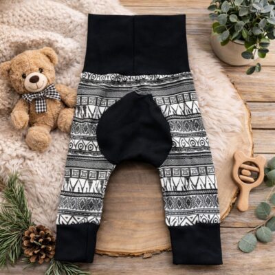 Pantalon évolutif noir et blanc