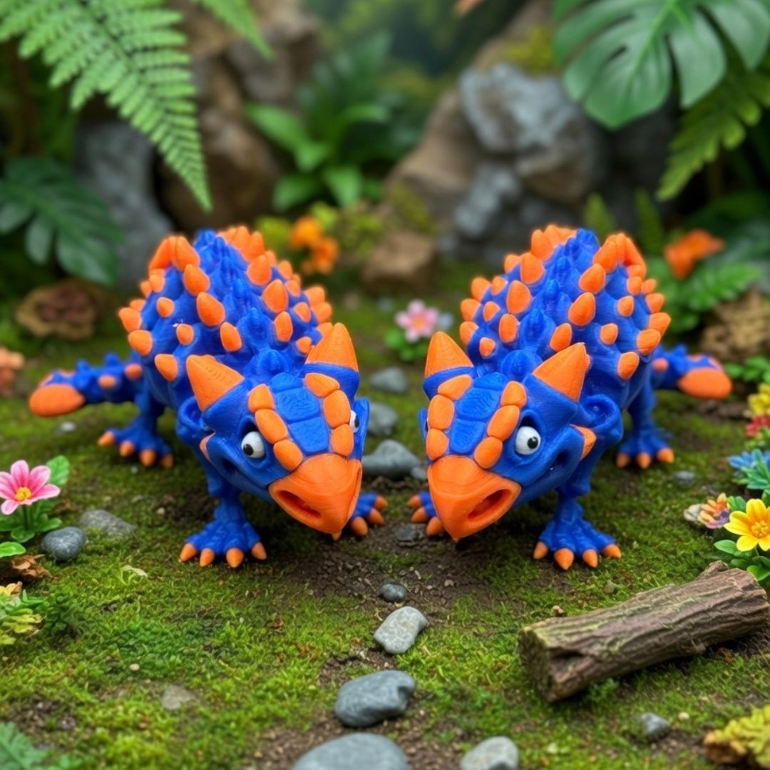 Ankylosaure Squelette 3D