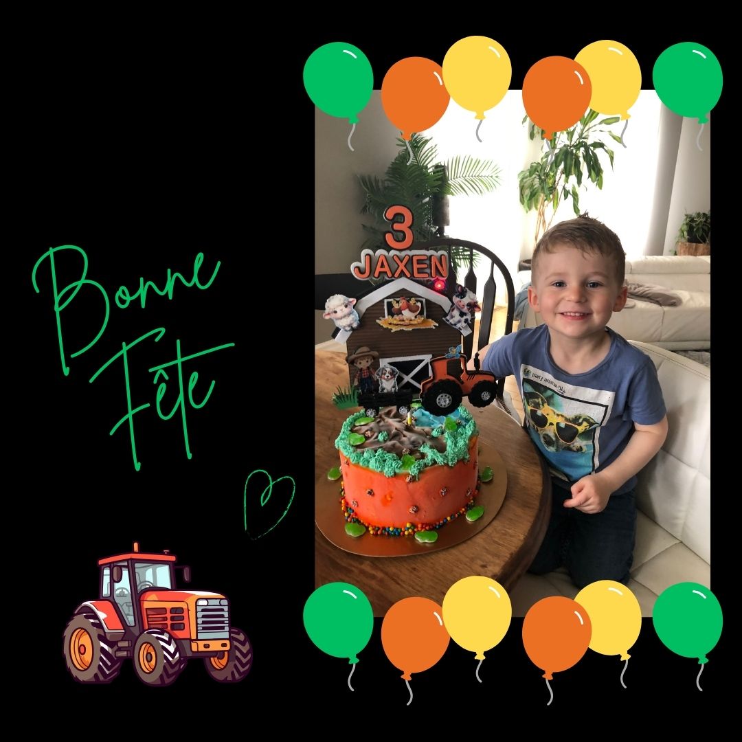 Topper pour gâteau Personnalisé la fermette – Image 2
