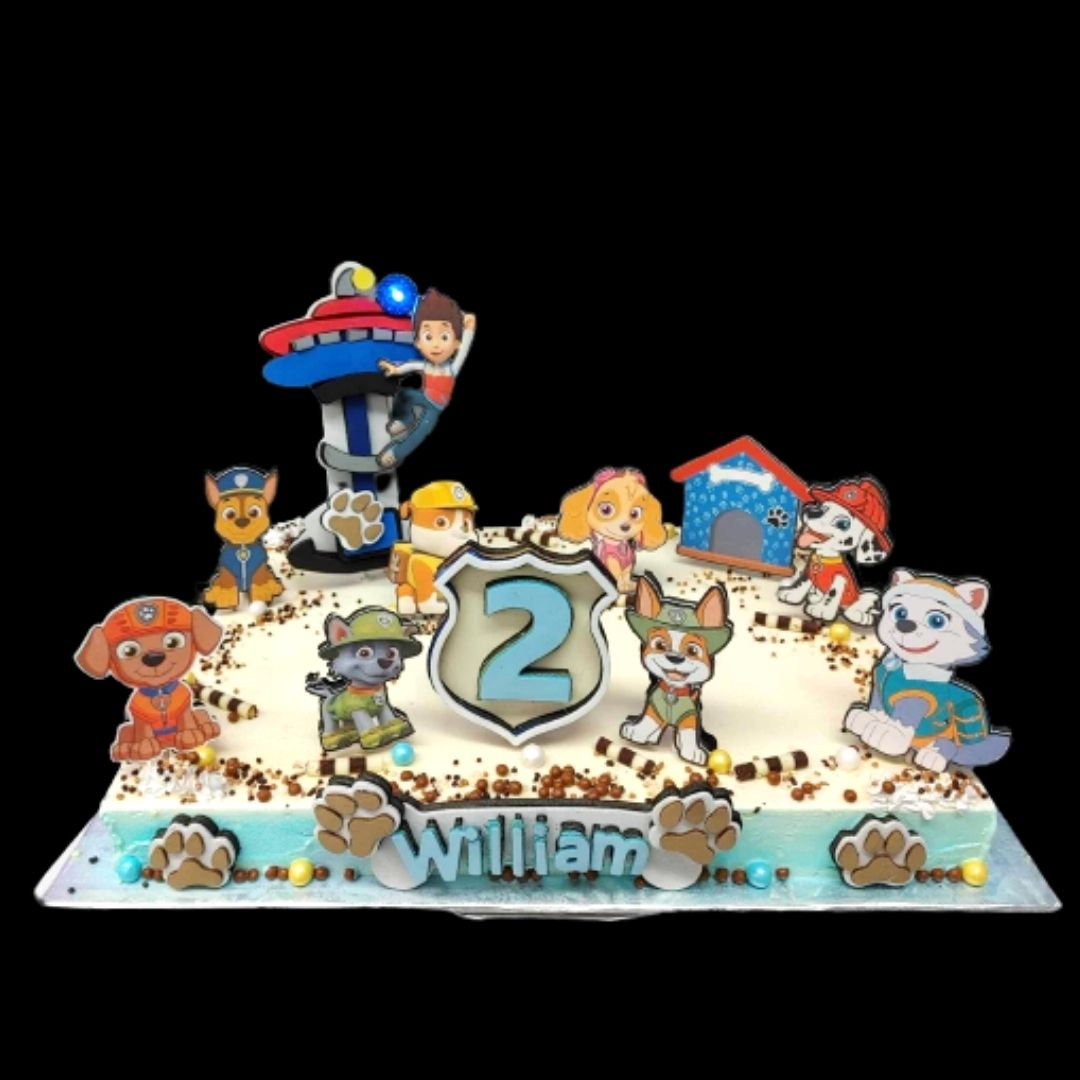 Topper pour gâteau Pat Patrouille personnalisé !