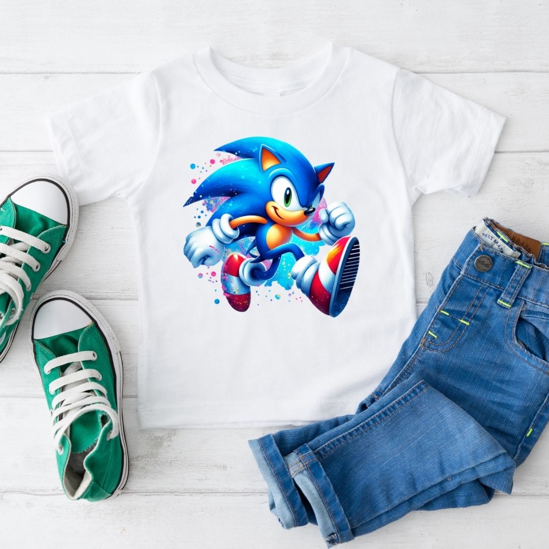 T-Shirt Enfant – Motif Sonic