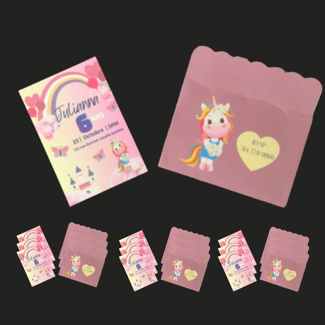 Cartes d'Invitations Personnalisées – Image 2