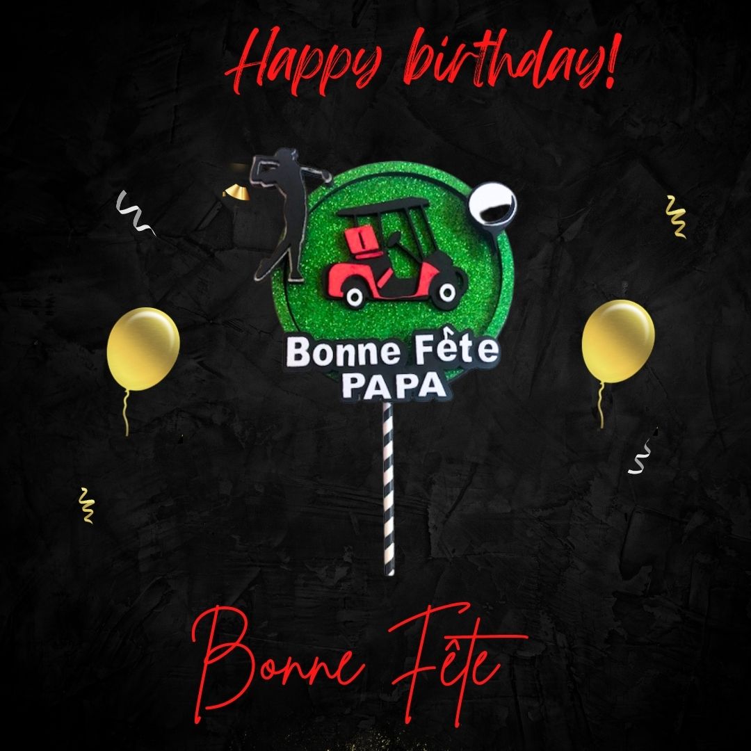 Le Topper pour gâteau personnalisé Soccer