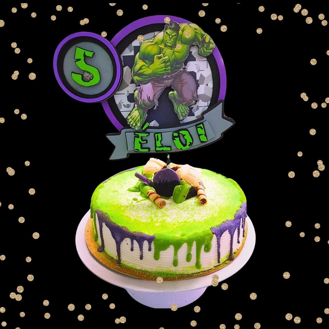 Le Topper pour gâteau personnalisé HULK