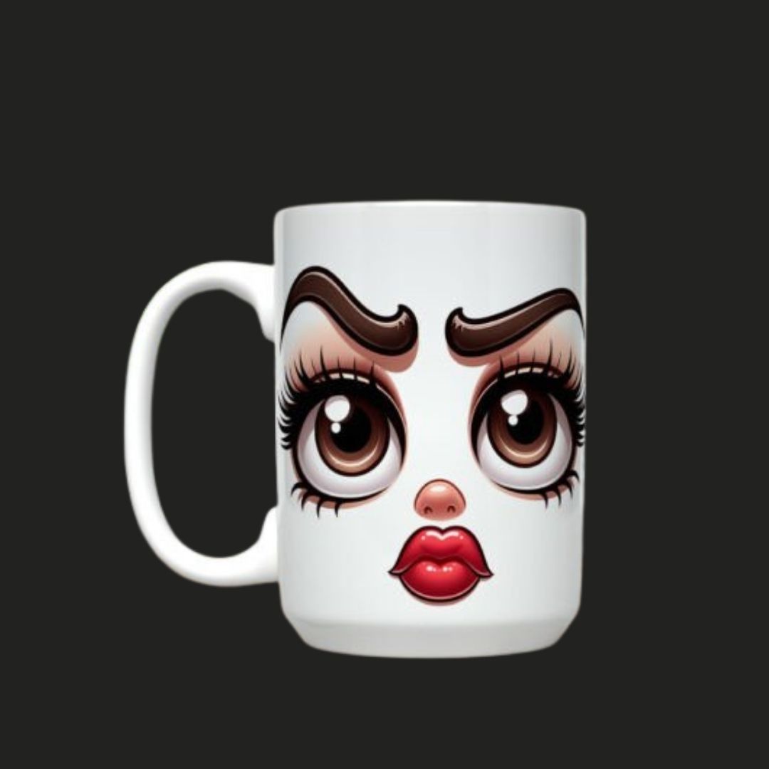 Tasse à Café (Mug) – "Visages Amusants" – Image 9