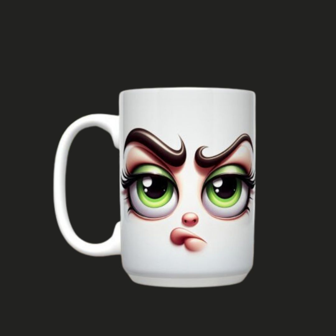 Tasse à Café (Mug) – "Visages Amusants" – Image 13