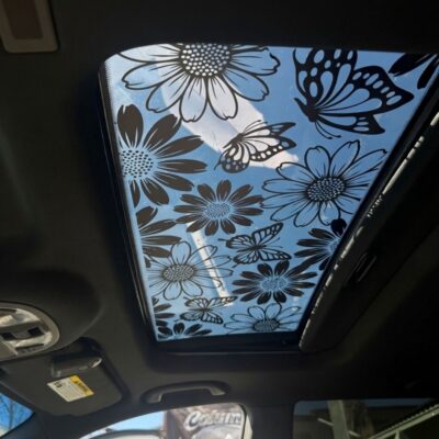 Autocollants toit ouvrant – Papillons et Marguerites