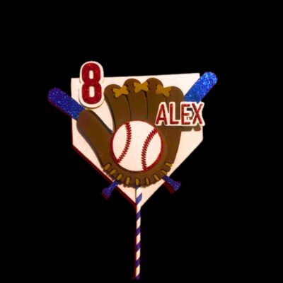 Le Topper gâteau personnalisé baseball