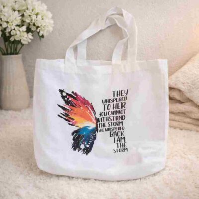Sac en toile personnalisé – They Whispered to Her