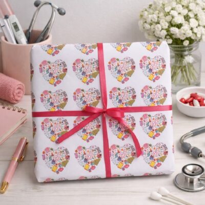 Papier d’emballage cadeau personnalisé
