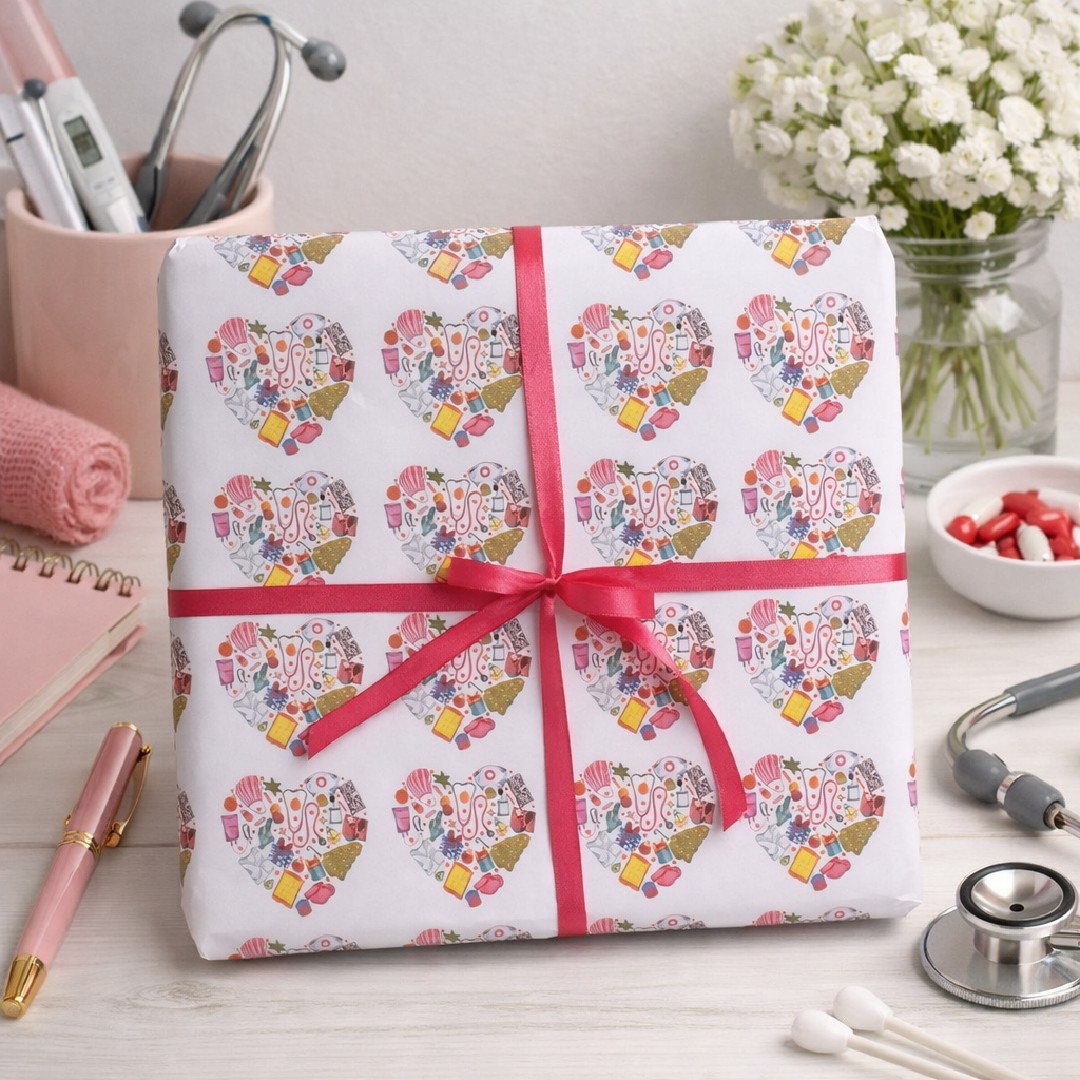 Papier d’emballage cadeau personnalisé