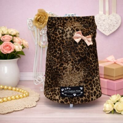 Chandail pour Chat ou Teckel – Léopard avec Boucle en Or