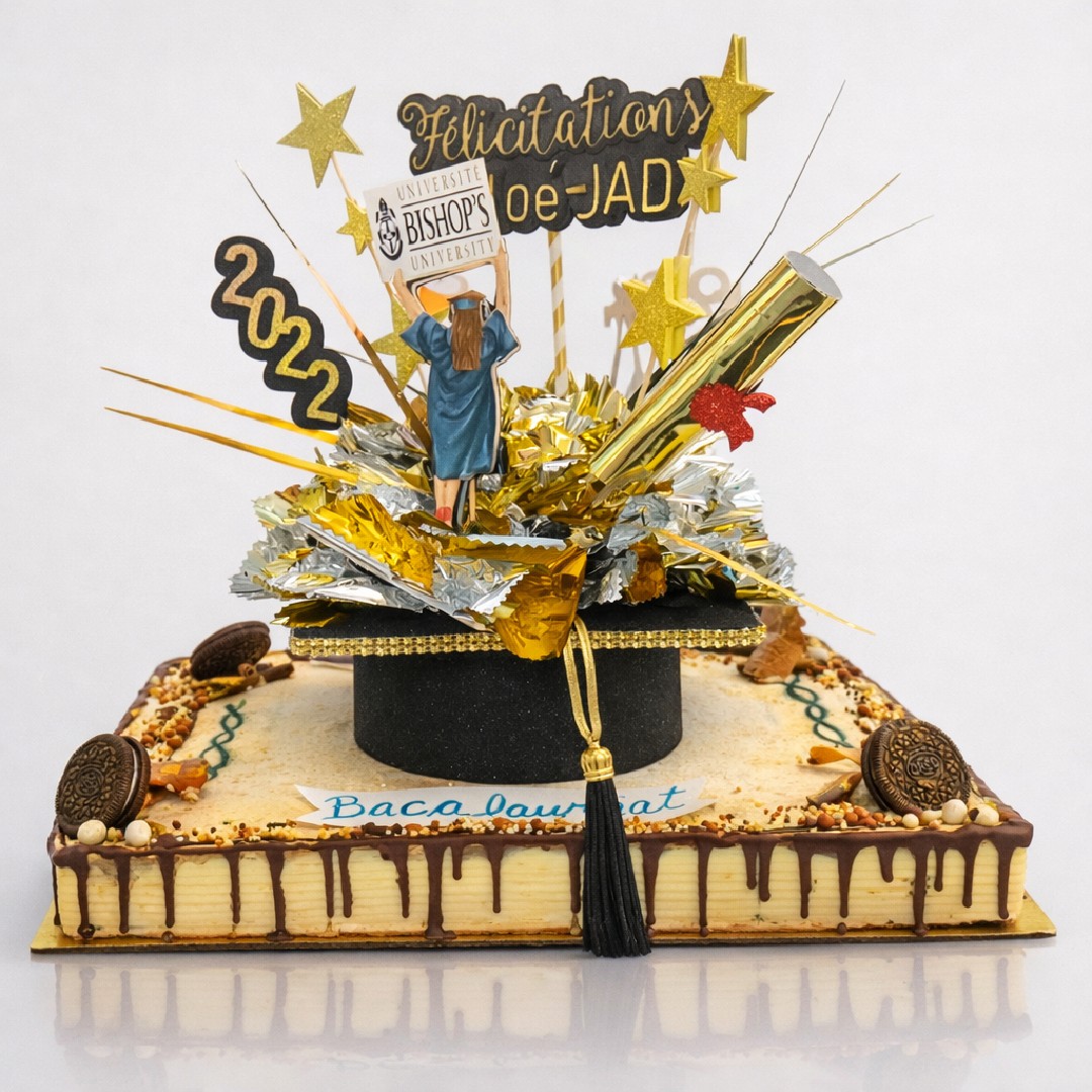 Topper gâteau personnalisé Graduation