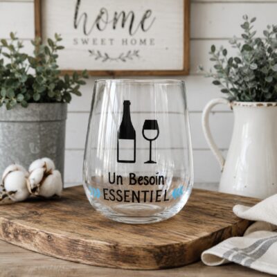 COUPE DE VIN DÉCALQUE