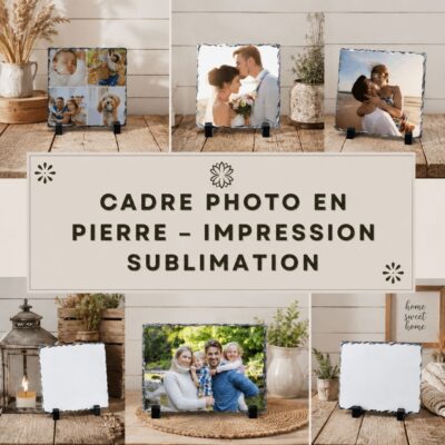 Cadre Photo en Pierre – Impression Sublimation