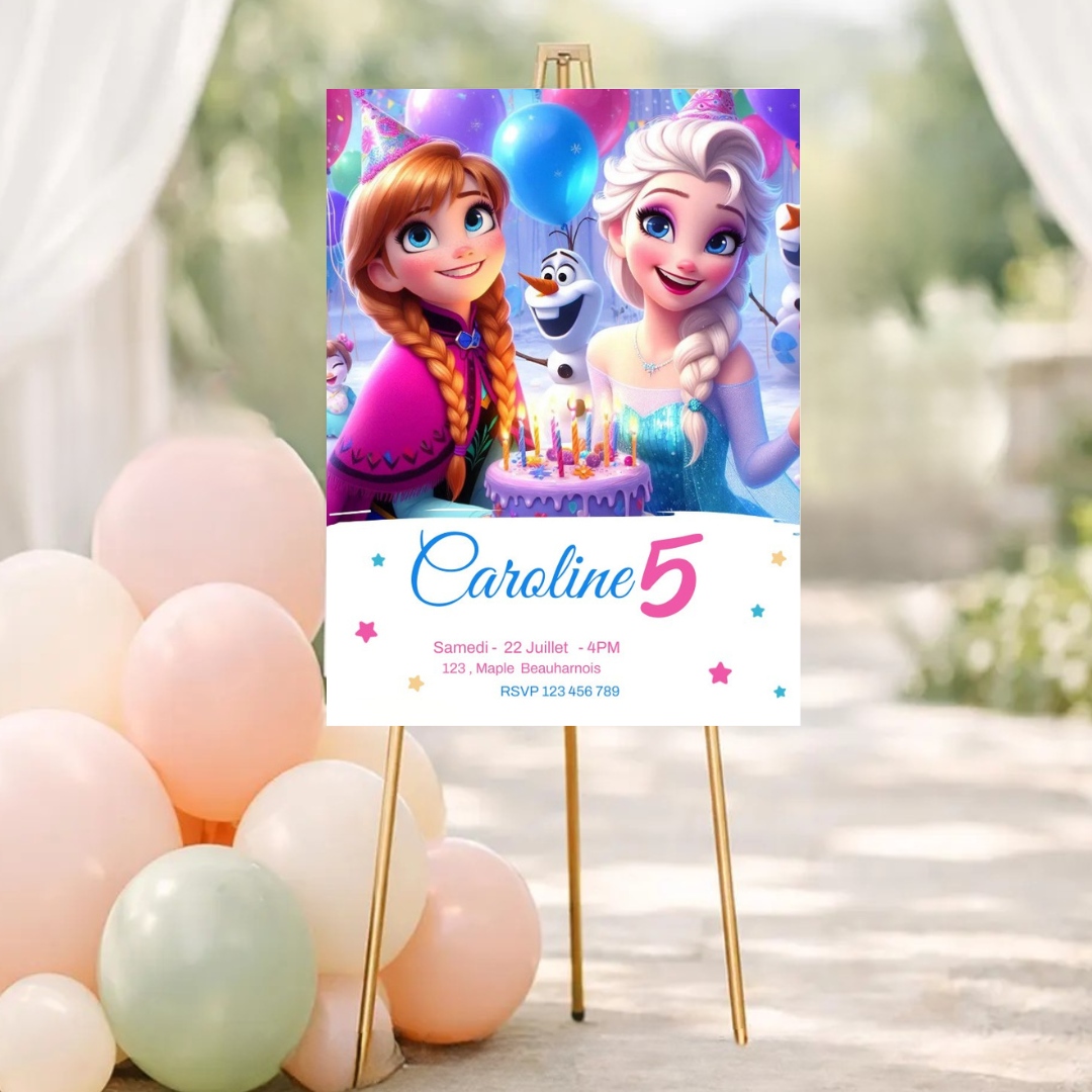 Poster de Fête – Panneaux en Carton-Mousse