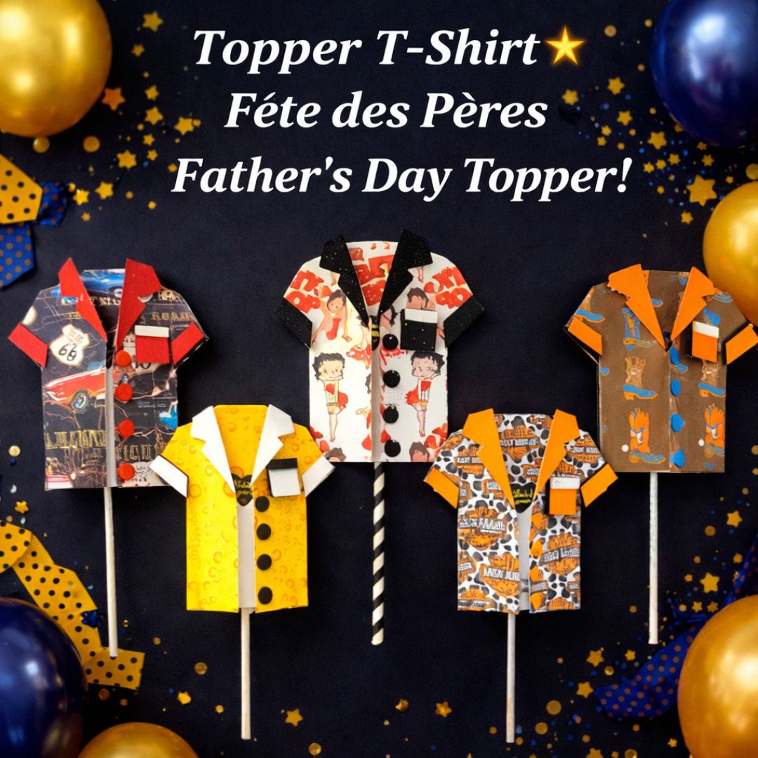 Topper gâteau T-shirt – Image 2