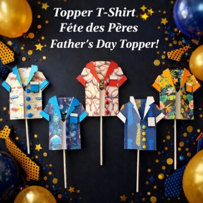 Topper gâteau T-shirt