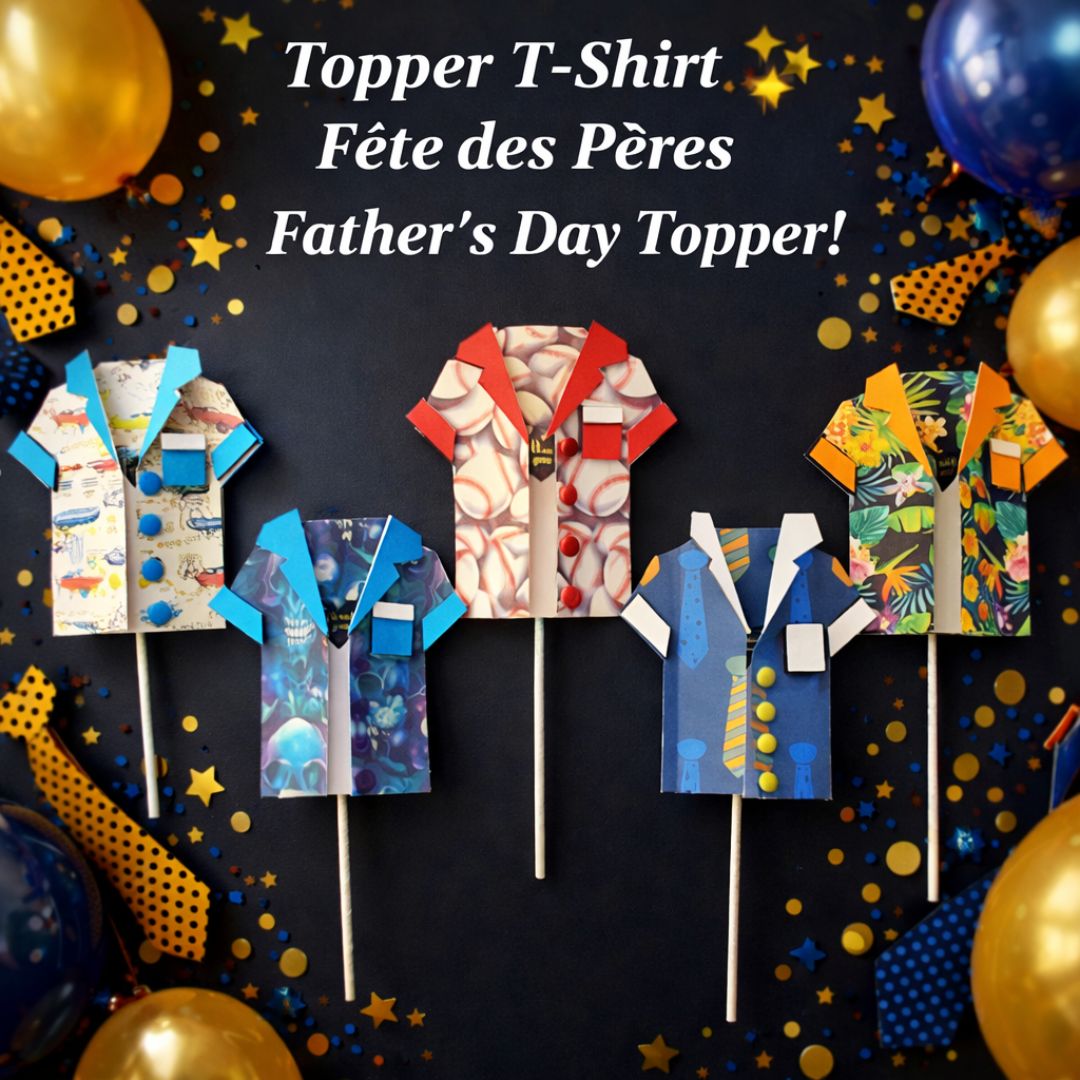 Topper gâteau T-shirt