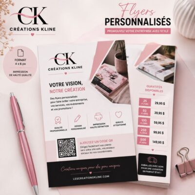 Flyer promotionnel personnalisé 4 x 6 po