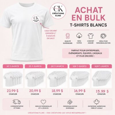 OFFRE CHANDAILS PERSONNALISÉS EN BULK SUBLIMATION