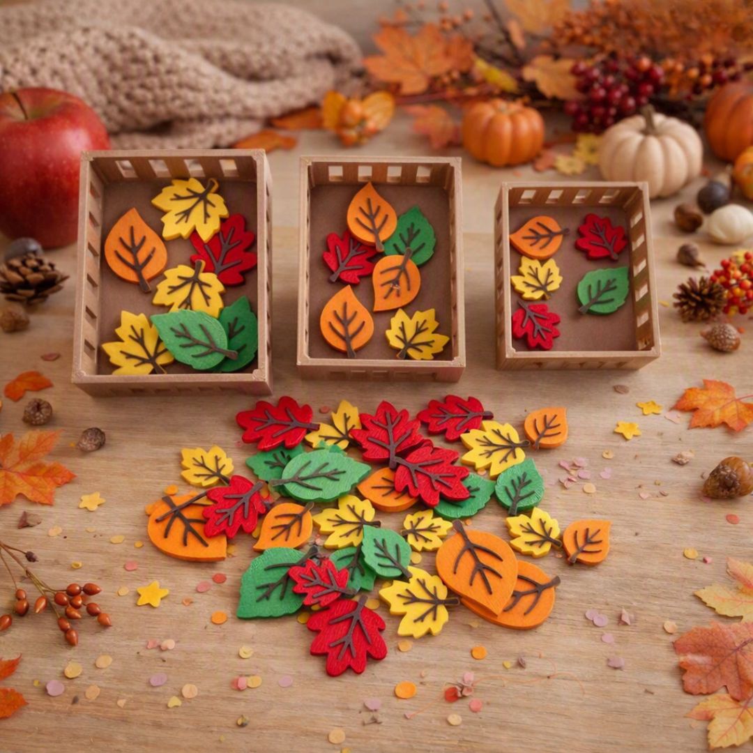 ACTIVITÉ DE TRI – FEUILLES D’AUTOMNE